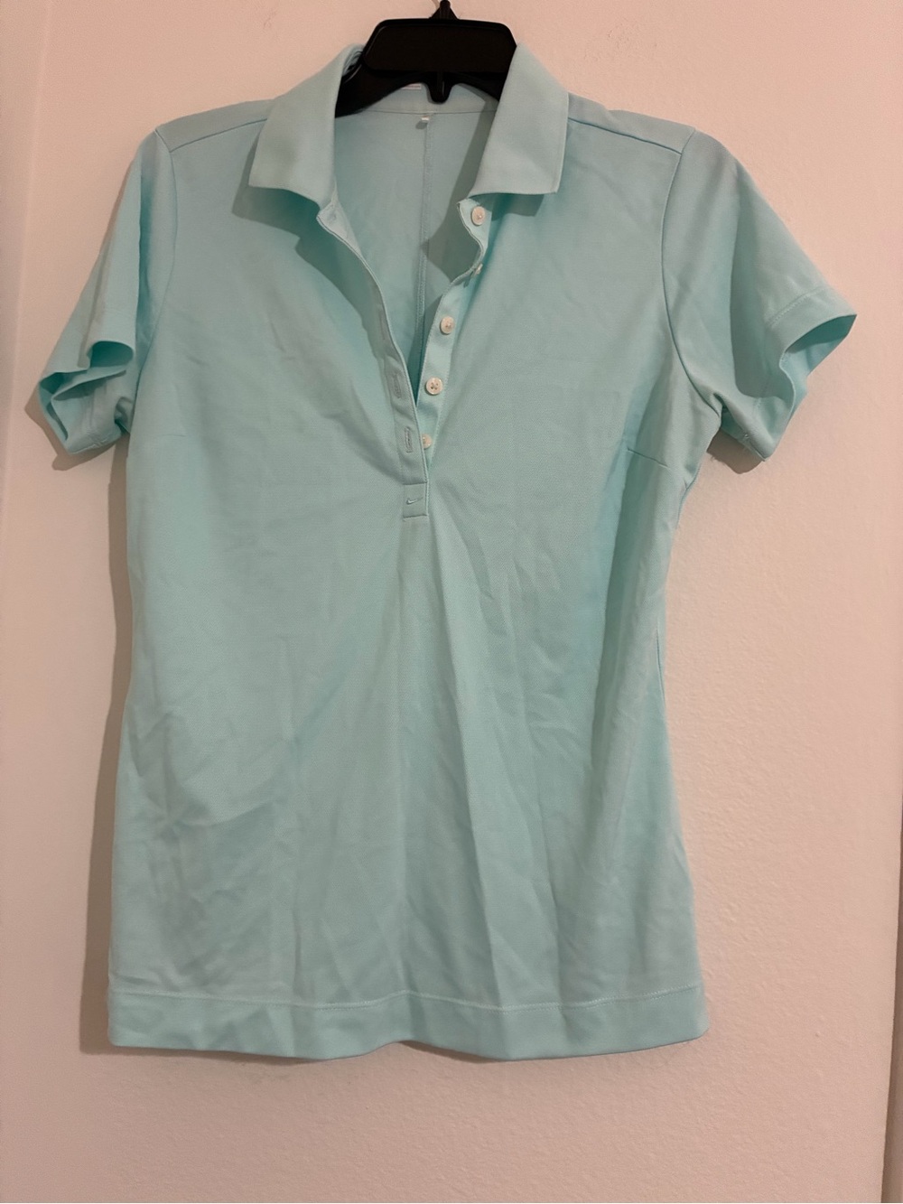 Nike Light Aqua Short Sleeve Polo Top
